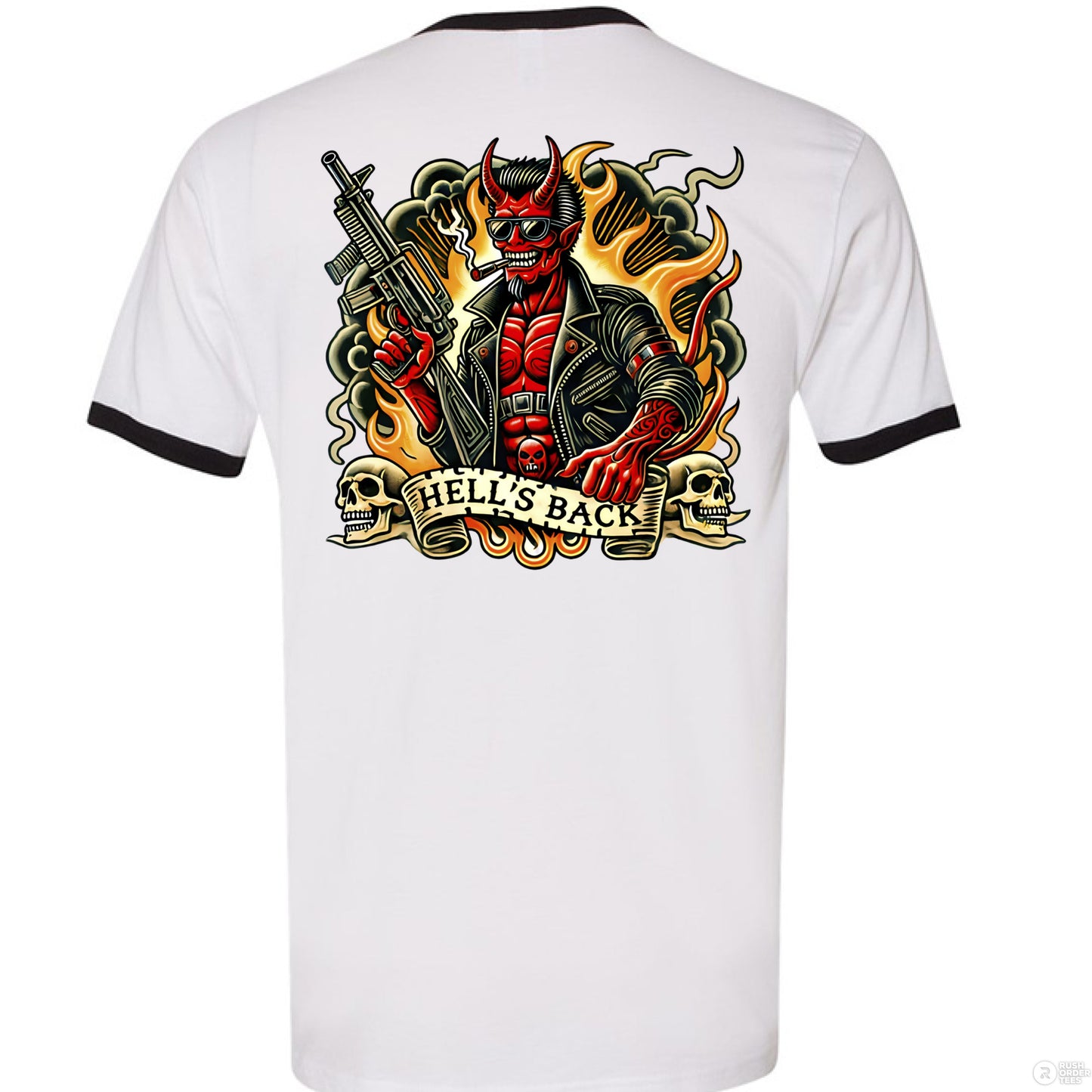 WHITE/ BLACK - BACK